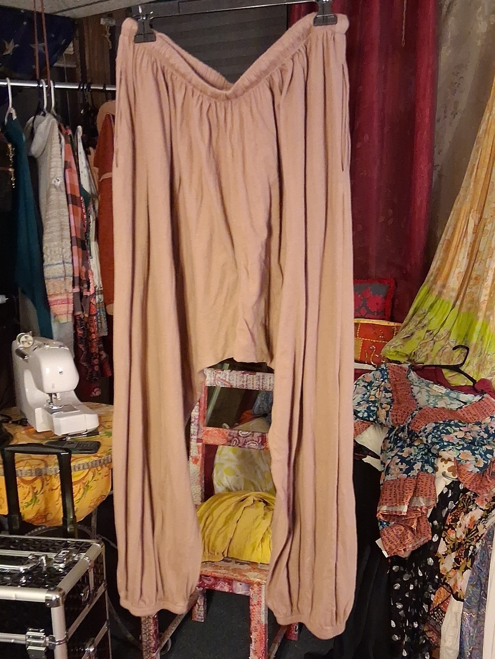 Urban Outfitters Dusty Rose Wide-Leg Harem Pants